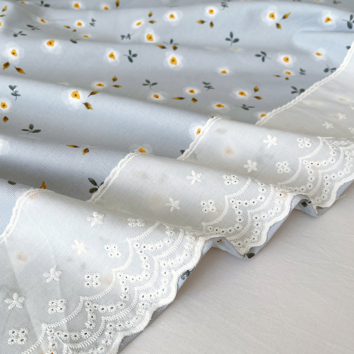 91家纺网 家纺一手货源 找家纺 春皖家纺 2026春夏新品老粗布花边款单枕套 枕套单件 花边-莱昂