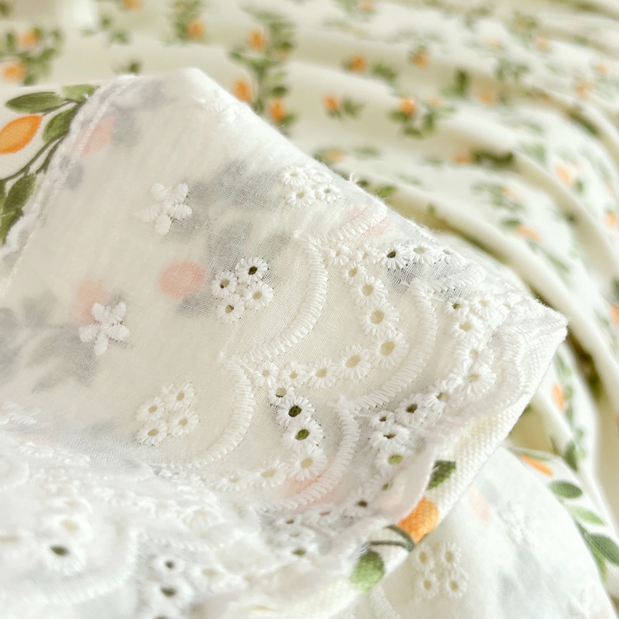 91家纺网 家纺一手货源 找家纺 春皖家纺 2026春夏新款老粗布花边款凉席席子单床单 床单单件 花边-翠林音