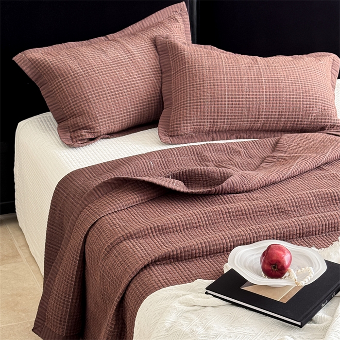 91家纺网 家纺一手货源 找家纺 （总）床盖工厂店 2026新款双面水洗全棉填充新疆棉花床盖四件套