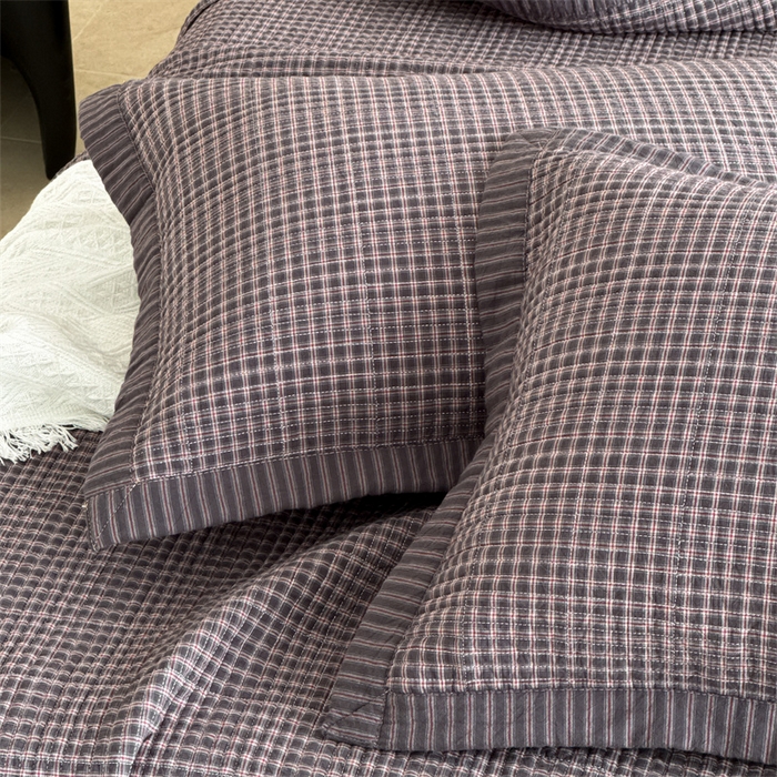 91家纺网 家纺一手货源 找家纺 床盖工厂店 2026新款双面水洗全棉填充新疆棉花床盖四件套 赫本灰