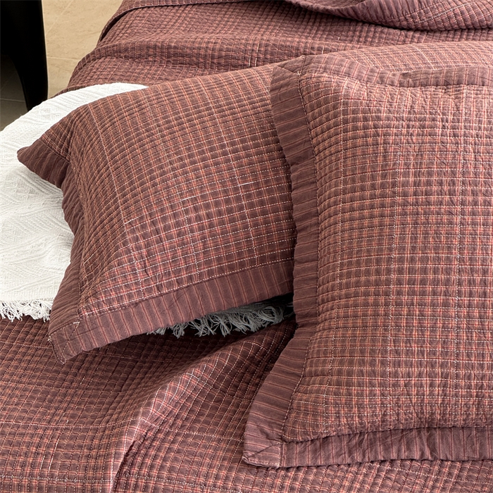 91家纺网 家纺一手货源 找家纺 床盖工厂店 2026新款双面水洗全棉填充新疆棉花床盖四件套 赫本咖