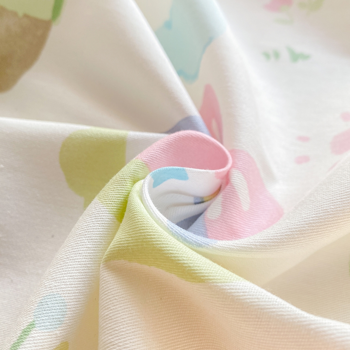 91家纺网 家纺一手货源 找家纺 花梦欣 2026新款全棉印花单品系列3简约卡通款-单枕套 妙趣乐园