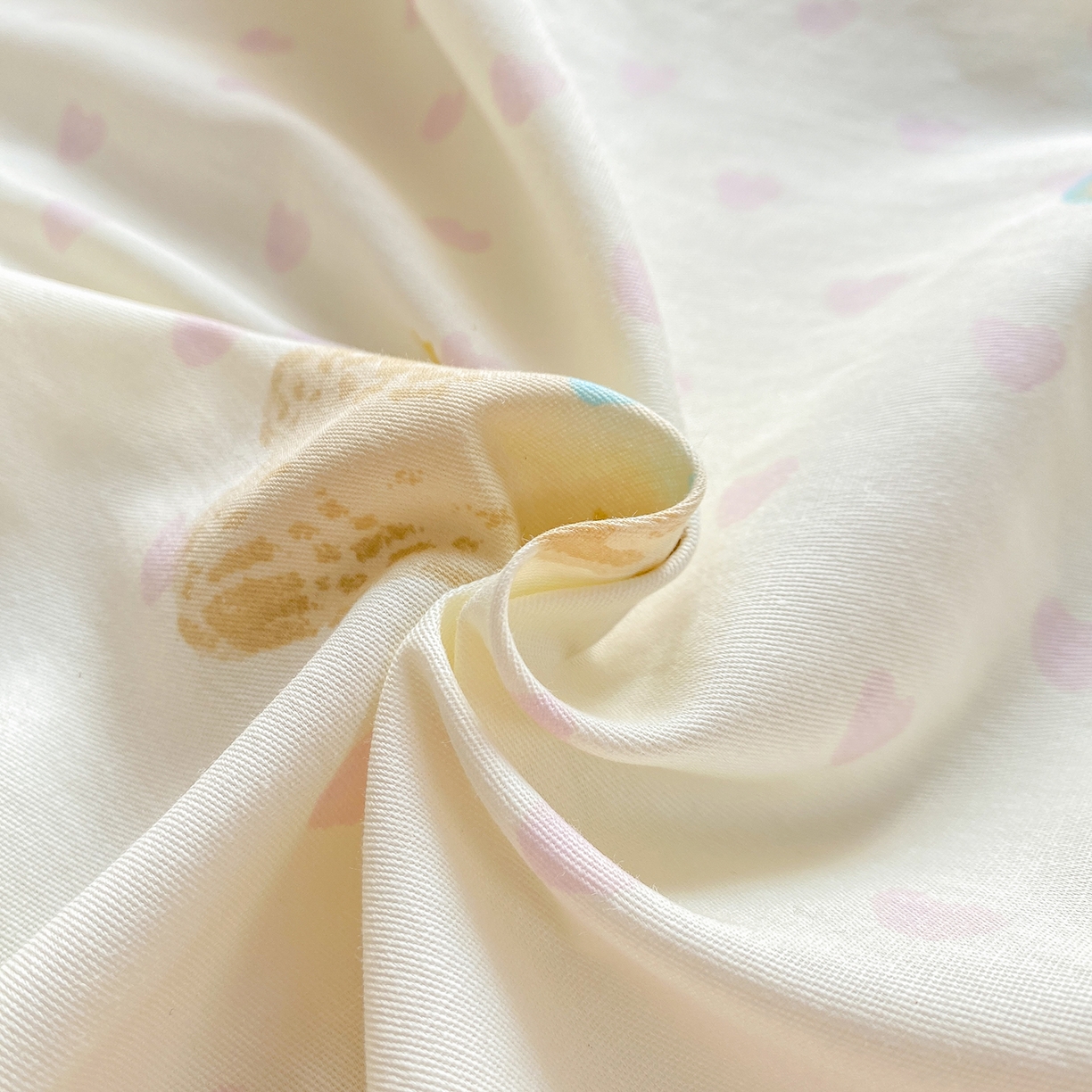 91家纺网 家纺一手货源 找家纺 花梦欣 2026新款全棉印花单品系列3简约卡通款-单枕套 芋泥小狗