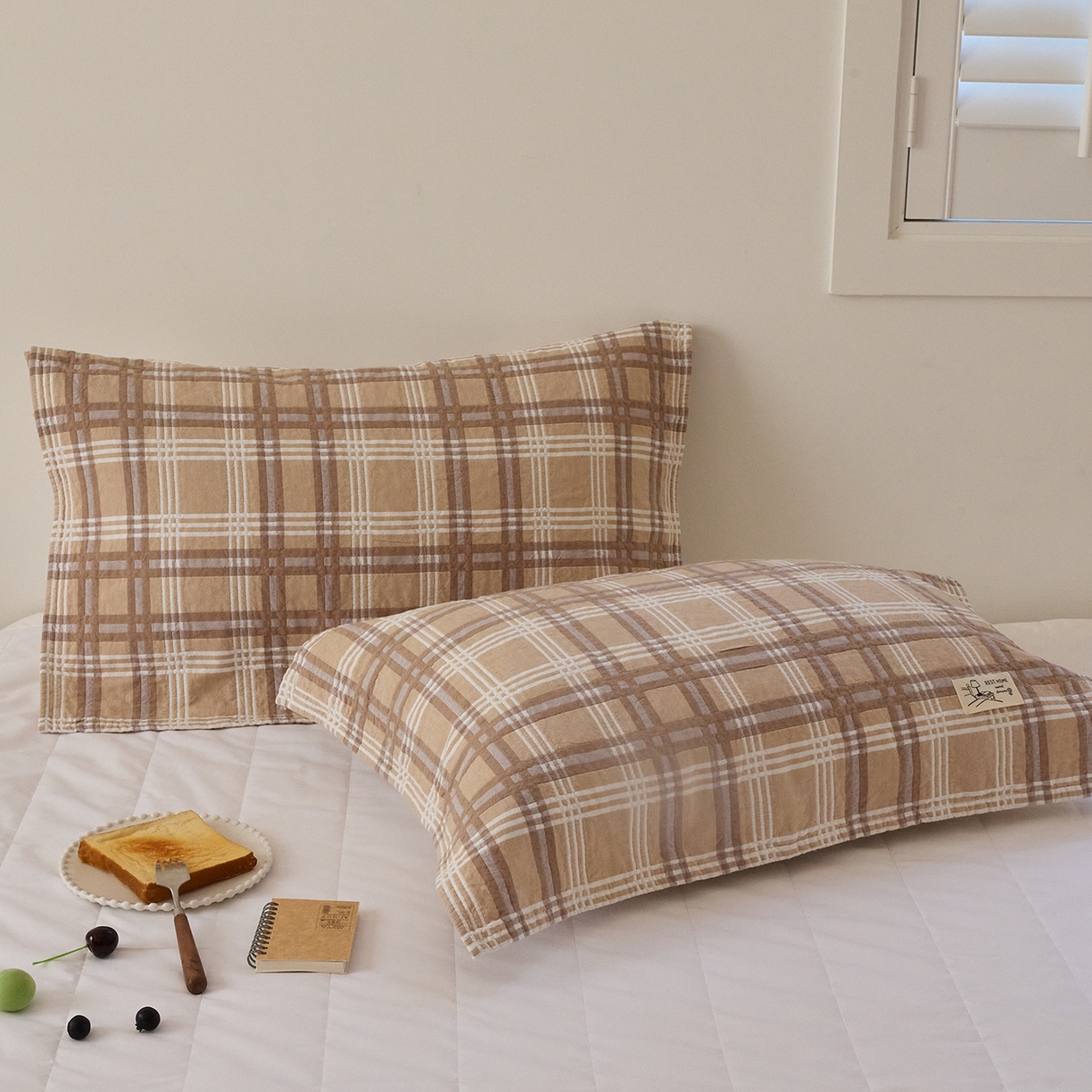 91家纺网 家纺一手货源 找家纺 沐瑟家纺 2026新款安心棉枕巾 极简