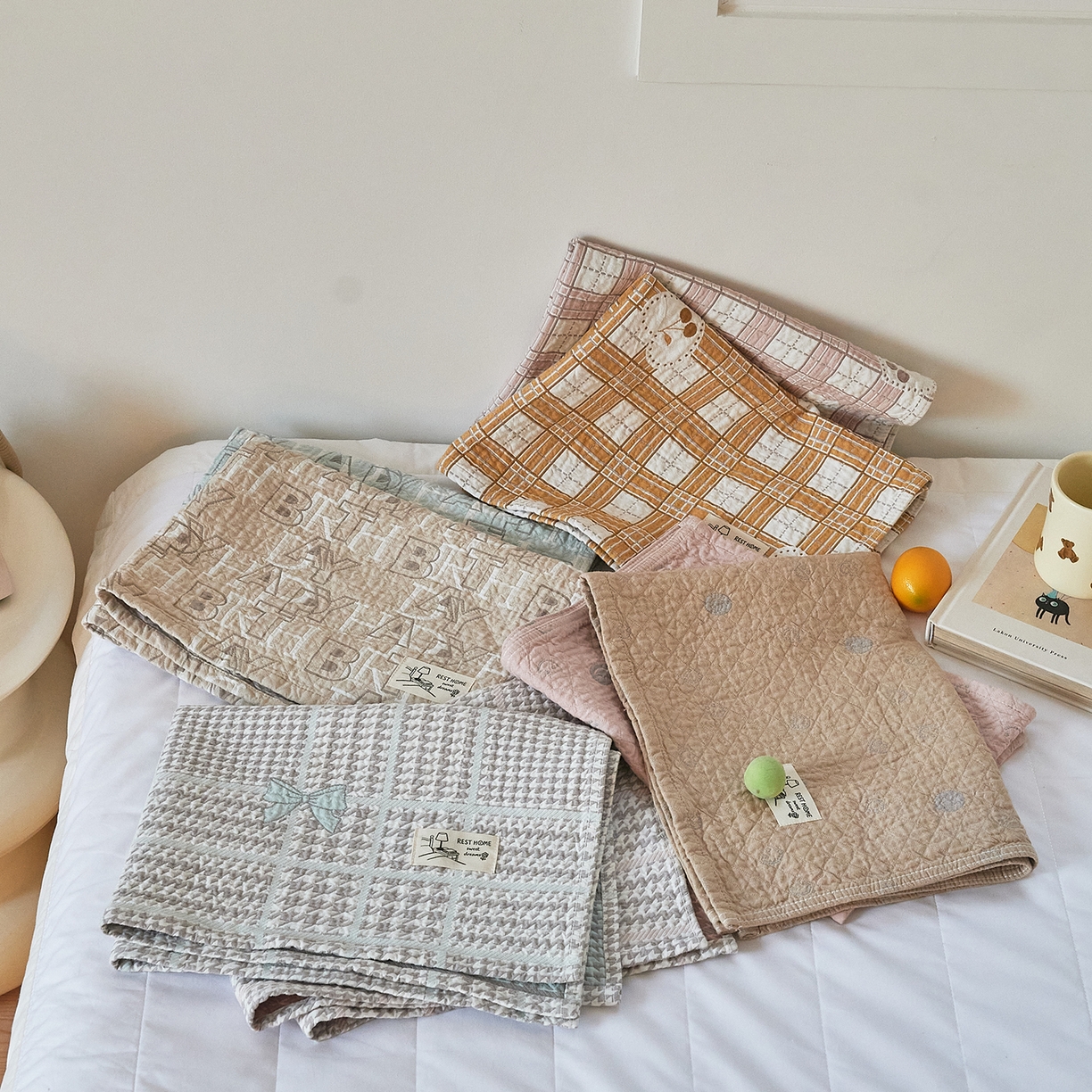 91家纺网 家纺一手货源 找家纺 沐瑟家纺 2026新款安心棉枕巾 组合图仅做展示不可下单