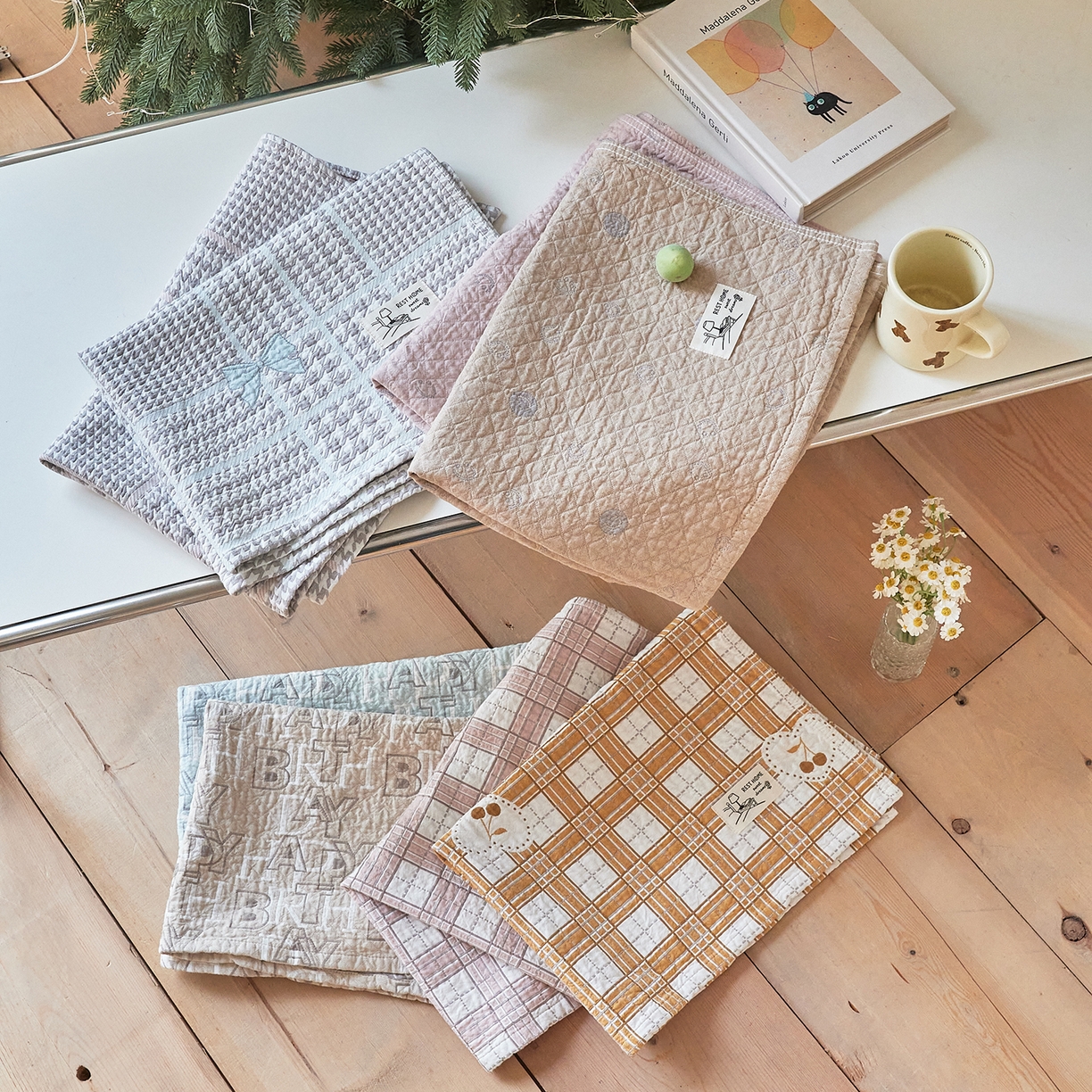 91家纺网 家纺一手货源 找家纺 沐瑟家纺 2026新款安心棉枕巾 组合图仅做展示不可下单