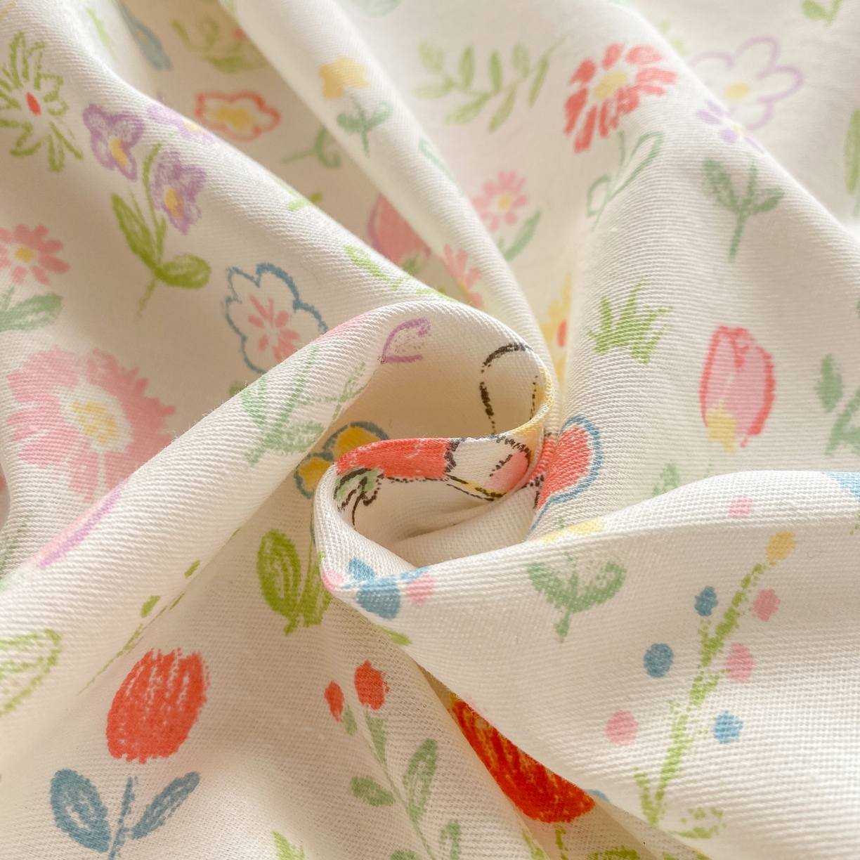 91家纺网 家纺一手货源 找家纺 花梦欣 2026新款全棉印花单品系列3简约卡通款-单床单 动物花园