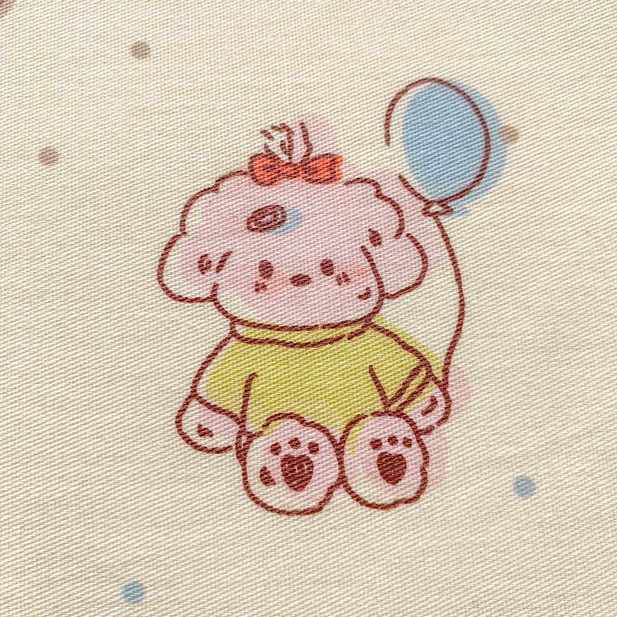 91家纺网 家纺一手货源 找家纺 花梦欣 2026新款全棉印花单品系列3简约卡通款-单床单 韩系小萌物