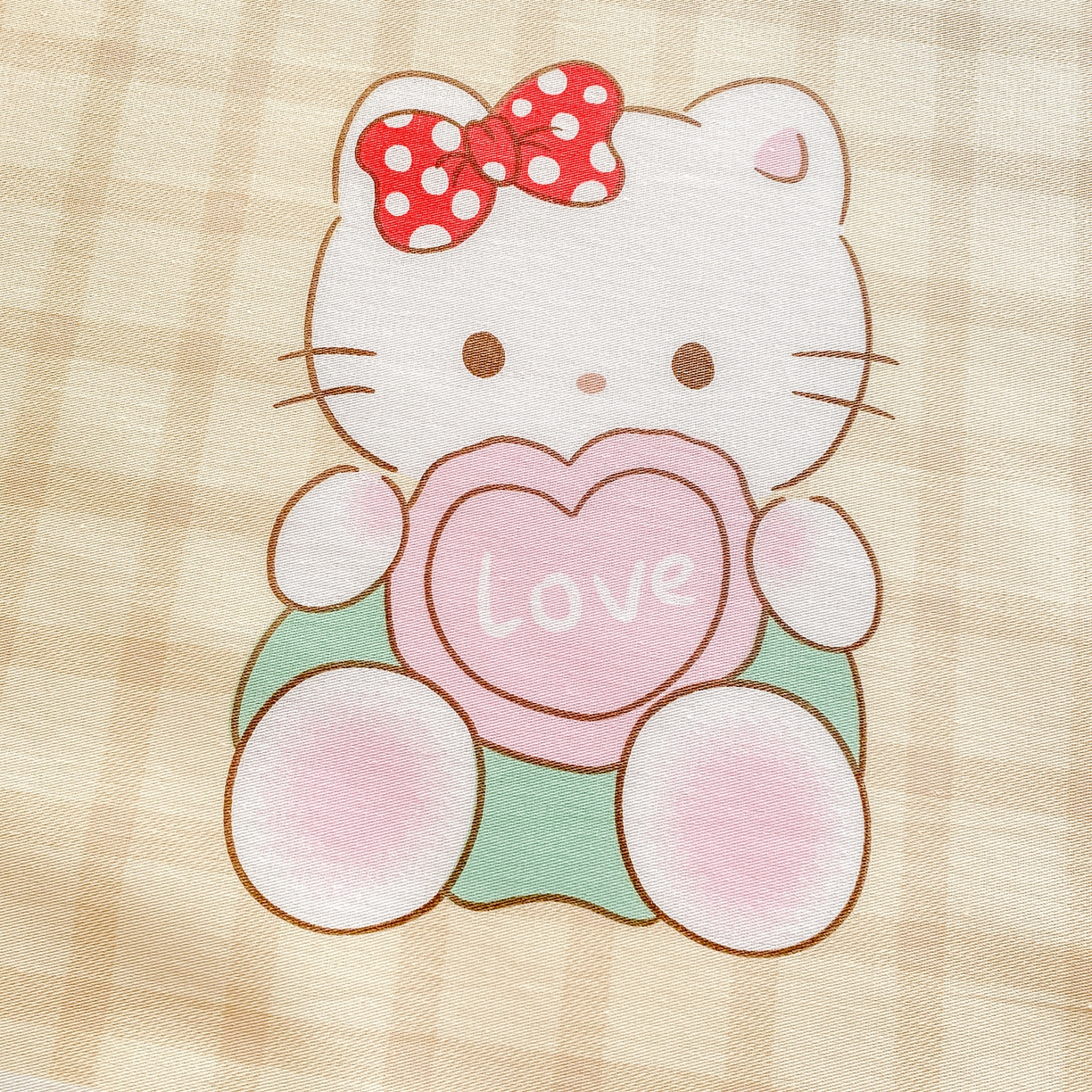 91家纺网 家纺一手货源 找家纺 花梦欣 2026新款全棉印花单品系列3简约卡通款-单床单 萌萌凯蒂