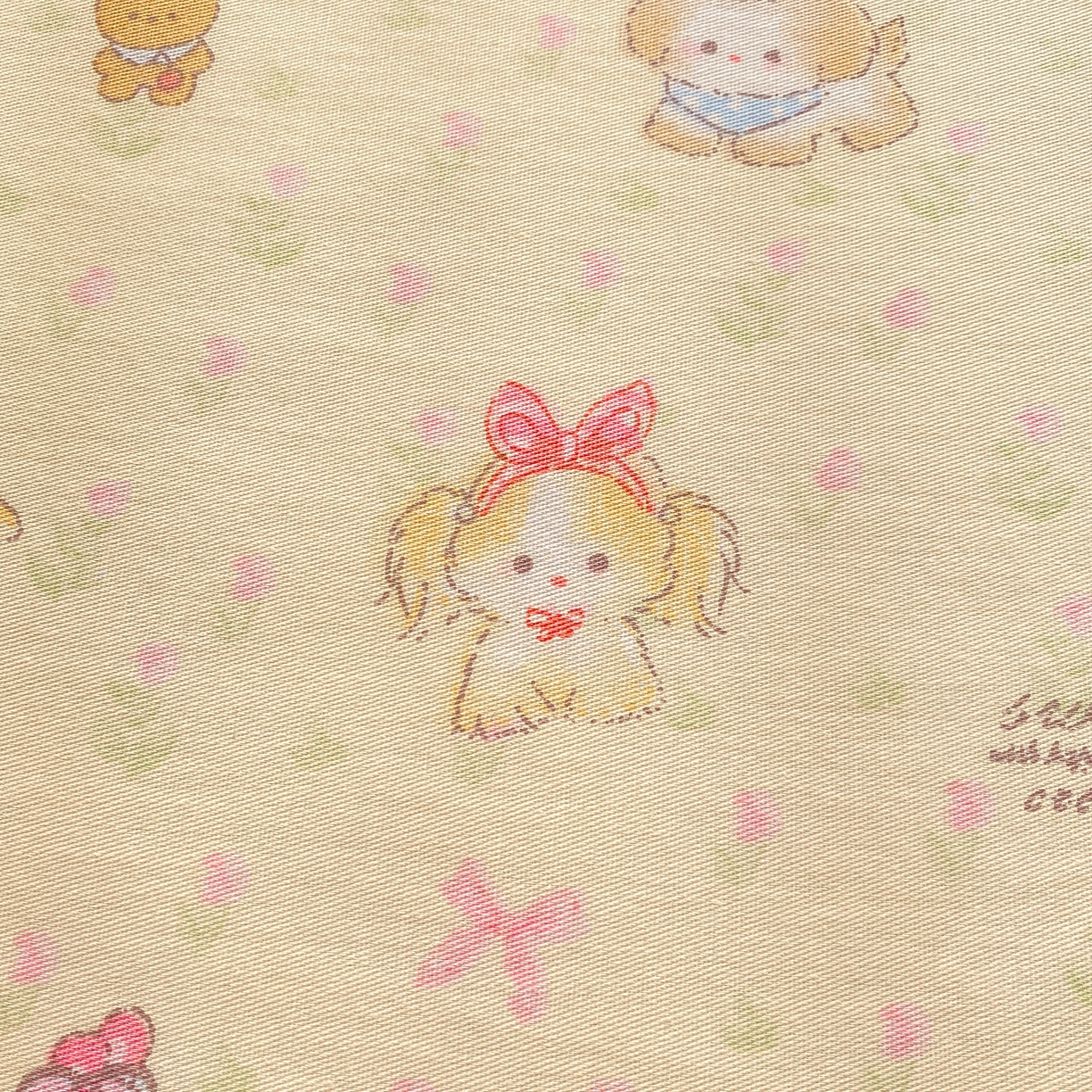 91家纺网 家纺一手货源 找家纺 花梦欣 2026新款全棉印花单品系列3简约卡通款-单床单 萌趣汪汪