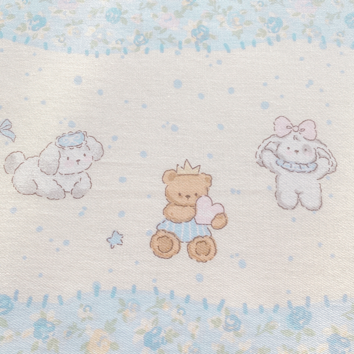 91家纺网 家纺一手货源 找家纺 花梦欣 2026新款全棉印花单品系列3简约卡通款-单床单 三小只