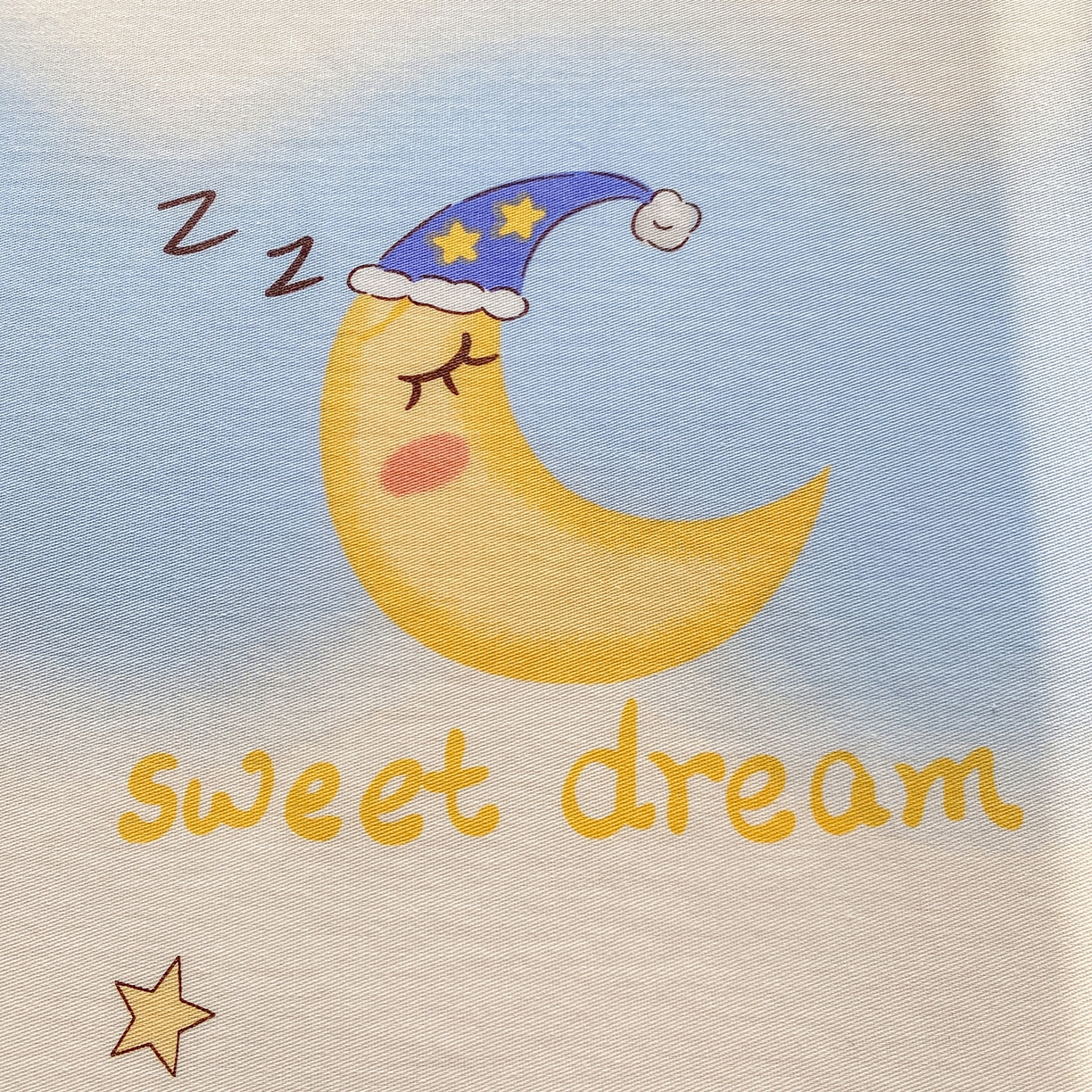 91家纺网 家纺一手货源 找家纺 花梦欣 2026新款全棉印花单品系列3简约卡通款-单床单 星辰入梦