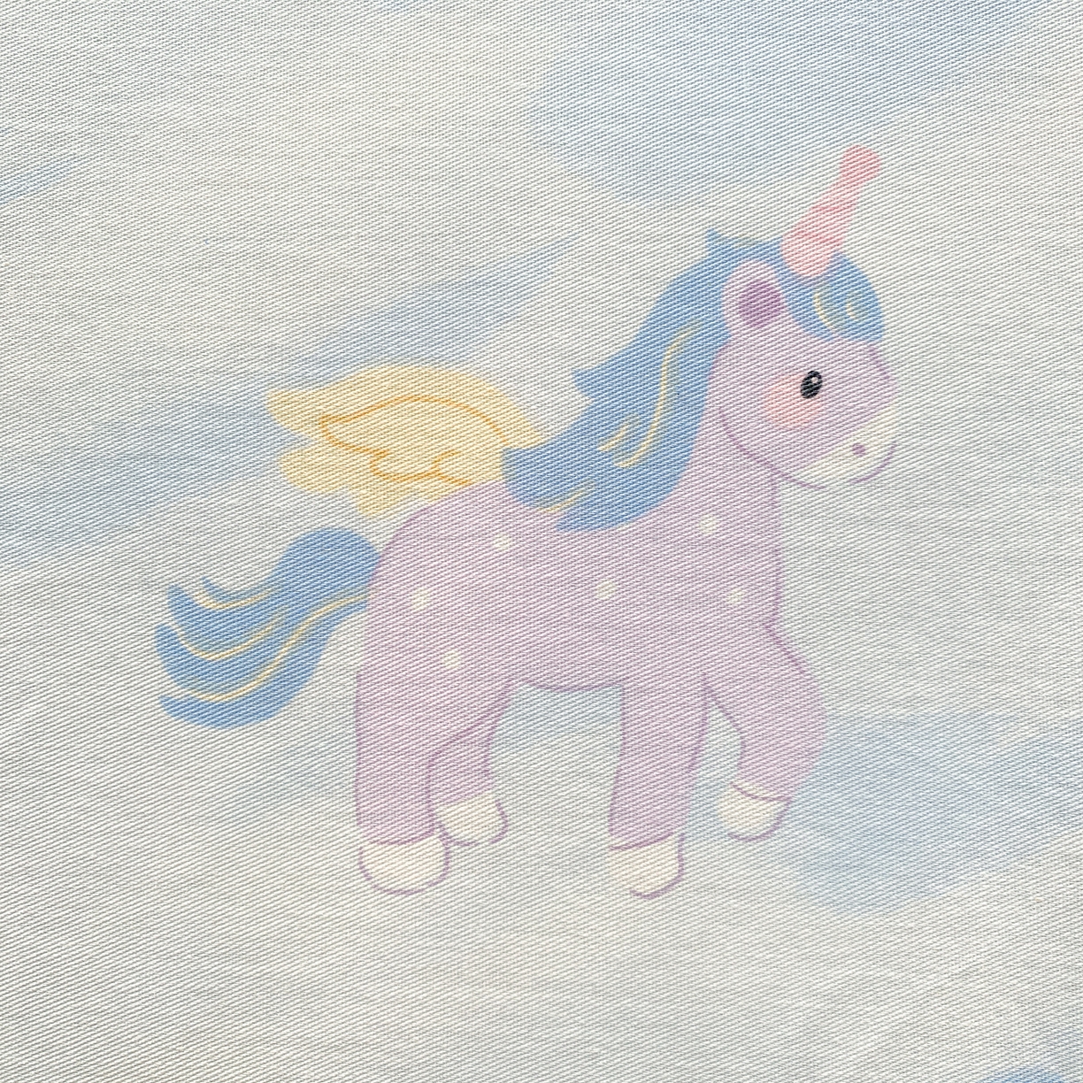 91家纺网 家纺一手货源 找家纺 花梦欣 2026新款全棉印花单品系列3简约卡通款-单床单 星芒小马