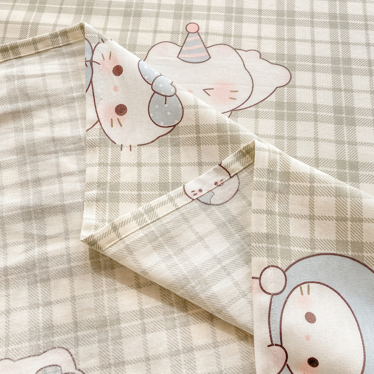 91家纺网 家纺一手货源 找家纺 花梦欣 2026新款全棉印花单品系列3简约卡通款-单床单 元气小布