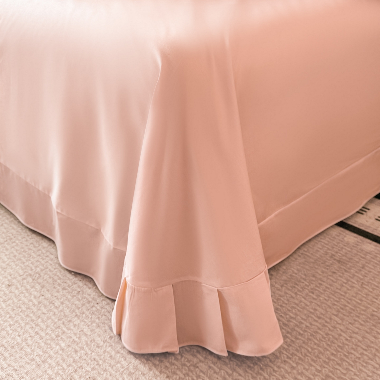 91家纺网 家纺一手货源 找家纺 乐美家纺 2026新款春夏新品全棉大阪刺绣花熙系列 花熙（冰粉）