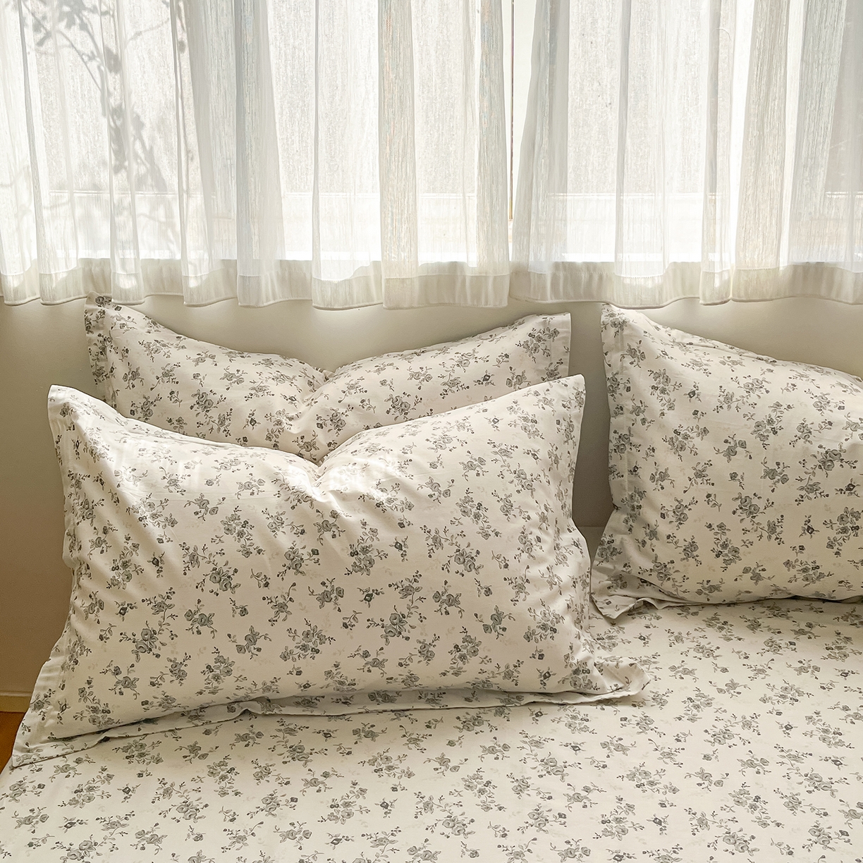 91家纺网 家纺一手货源 找家纺 花梦欣 2026新款全棉印花单品系列2花卉款-单枕套 复古诗笺