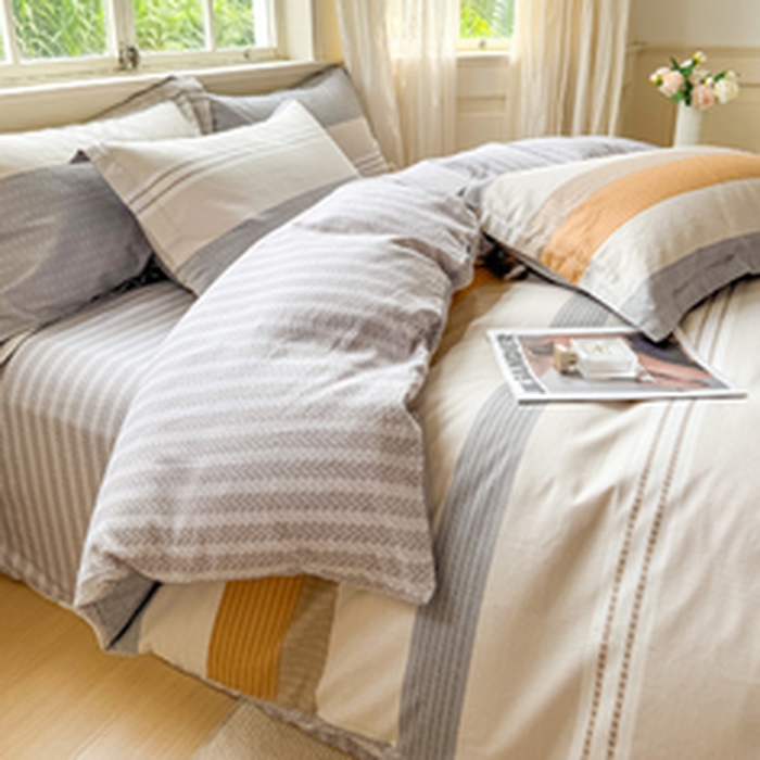 91家纺网 家纺一手货源 找家纺 （总）红淳家纺 2025新款小清新春款12868全棉印花四件套