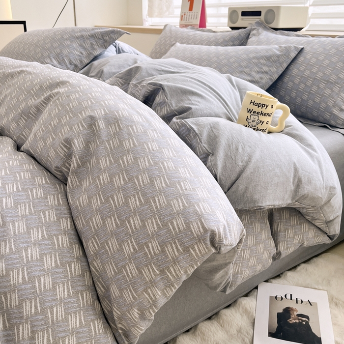 91家纺网 家纺一手货源 找家纺 （总）红淳家纺 2025新款小清新春款12868全棉印花四件套