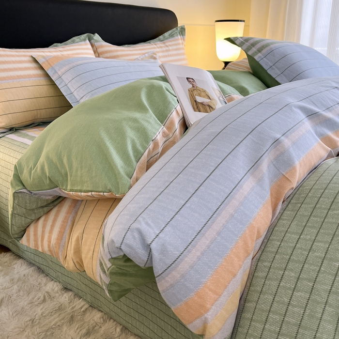 91家纺网 家纺一手货源 找家纺 （总）红淳家纺 2025新款小清新春款12868全棉印花四件套