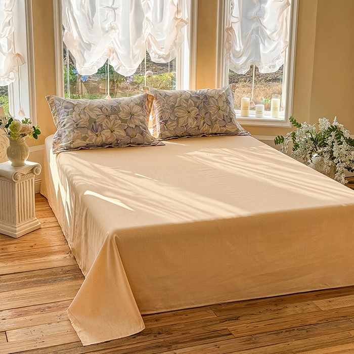 91家纺网 家纺一手货源 找家纺 （总）红淳家纺 2025新款小清新春款12868全棉印花四件套