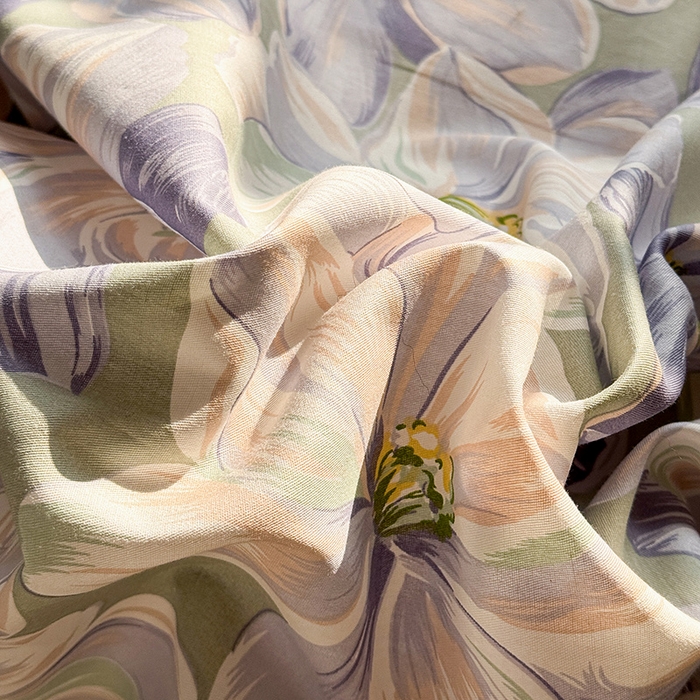 91家纺网 家纺一手货源 找家纺 （总）红淳家纺 2025新款小清新春款12868全棉印花四件套