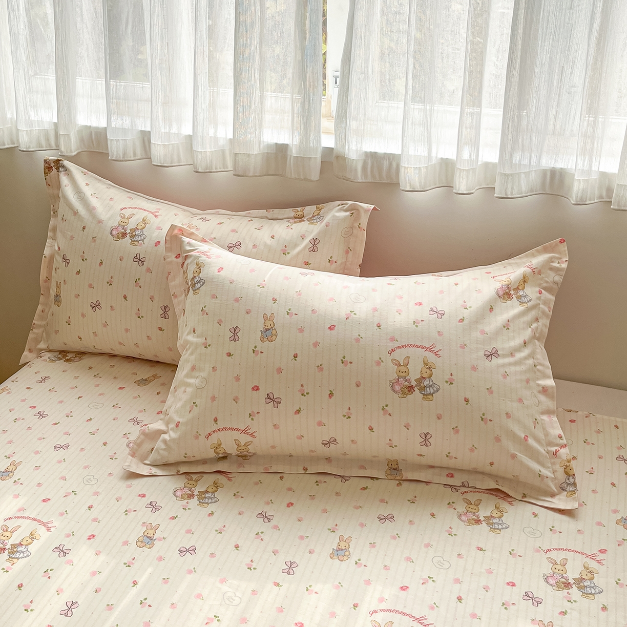 花梦欣 2026新款全棉印花单品系列2花卉款-单枕套 甜蜜纪念日