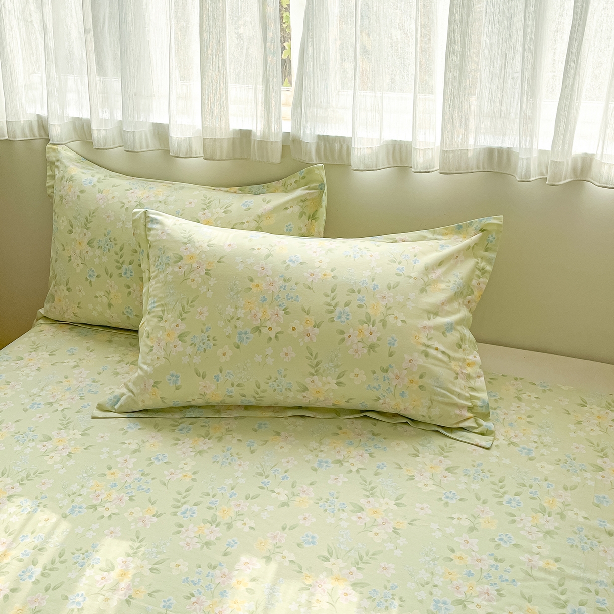 花梦欣 2026新款全棉印花单品系列2花卉款-单枕套 徐徐花开