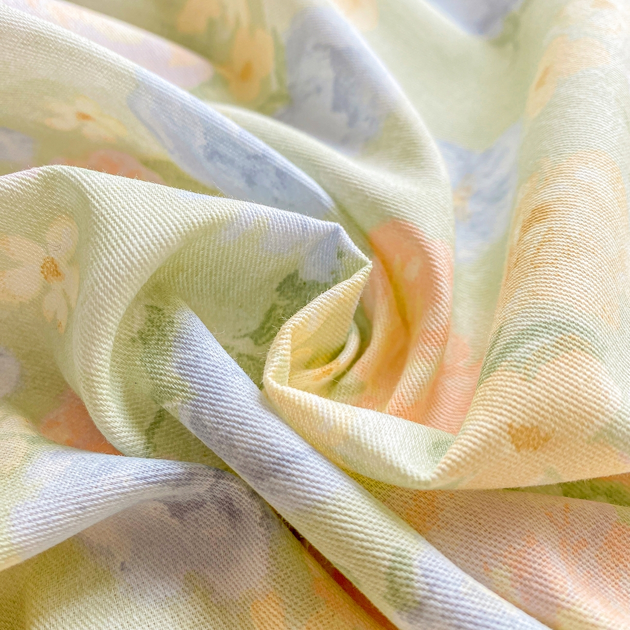 91家纺网 家纺一手货源 找家纺 花梦欣 2026新款全棉印花单品系列2花卉款-单枕套 栀子花语