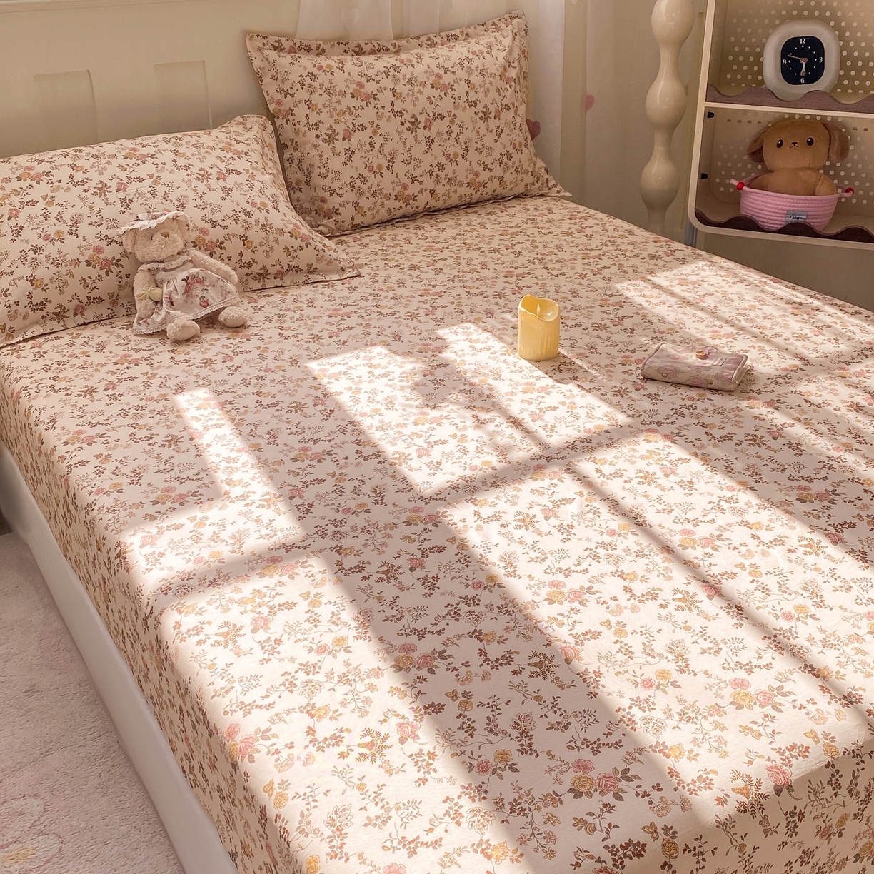 91家纺网 家纺一手货源 找家纺 （总）花梦欣 2026新款全棉印花单品系列2花卉款-单床笠