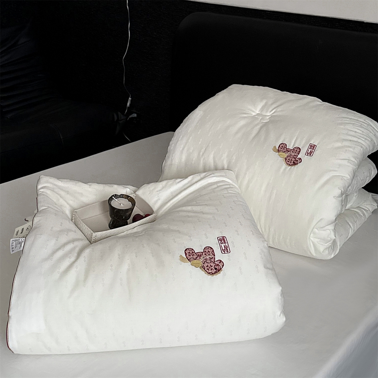 91家纺网 家纺一手货源 找家纺 （总）鹿班家居 2026春季新品全棉提花+刺绣55%大豆被系列-纳福 标准会员-20元