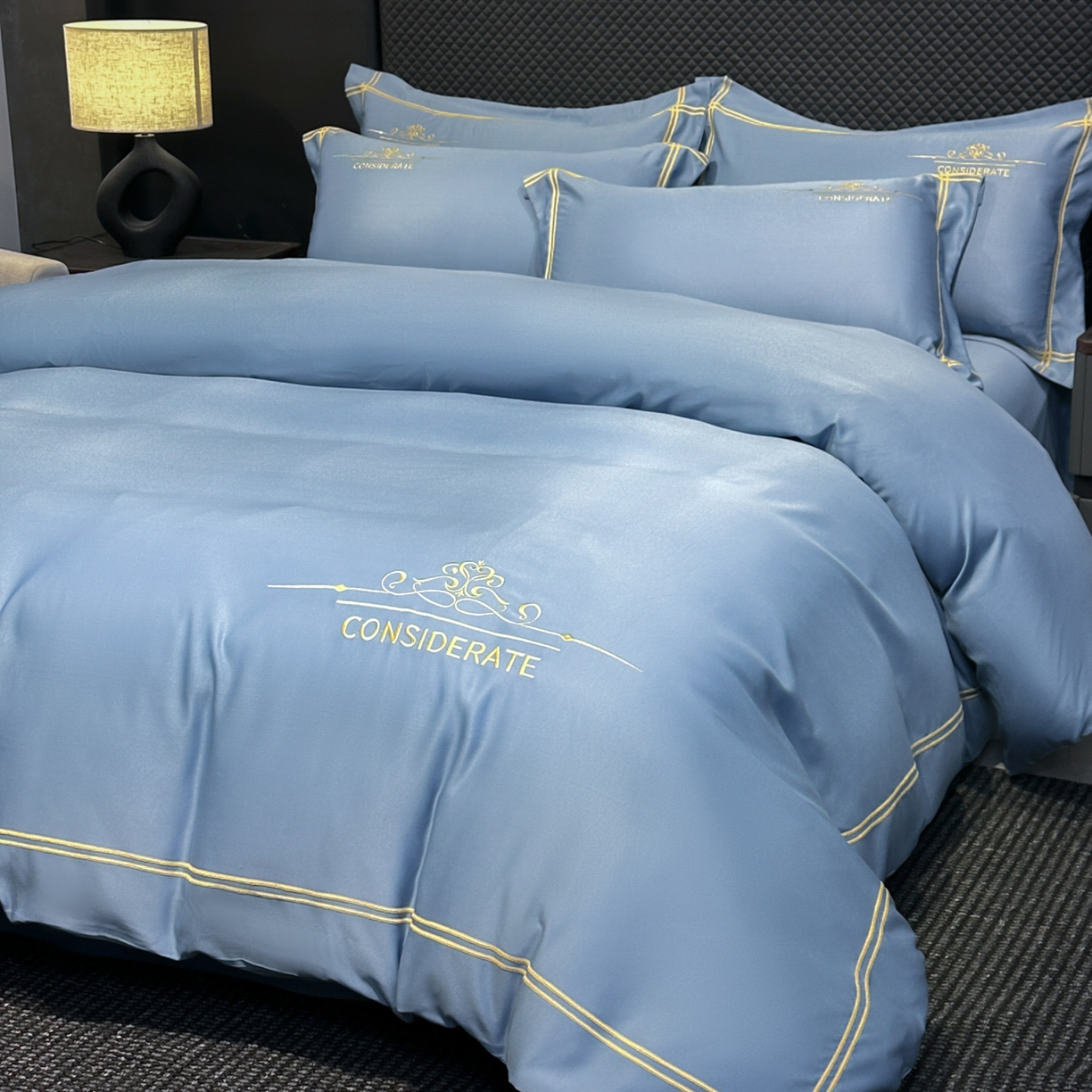 91家纺网 家纺一手货源 找家纺 （总）绒掌柜家纺（品质焕新） 2026新款水洗真丝天丝冰丝刺绣四件套-典雅系列