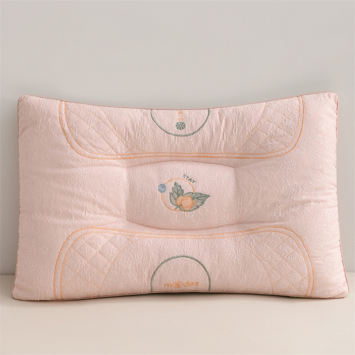 仁宇枕业 2026新款新品精品树叶蚕宝宝枕定型中低枕头枕芯 精品树叶蚕宝宝枕-粉色