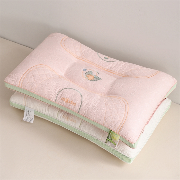 91家纺网 家纺一手货源 找家纺 仁宇枕业 2026新款新品精品树叶蚕宝宝枕定型中低枕头枕芯 组合图