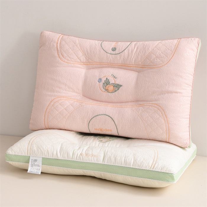 91家纺网 家纺一手货源 找家纺 仁宇枕业 2026新款新品精品树叶蚕宝宝枕定型中低枕头枕芯 组合图