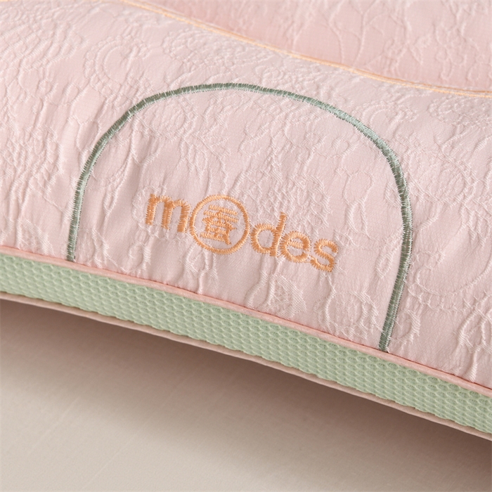 91家纺网 家纺一手货源 找家纺 仁宇枕业 2026新款新品精品树叶蚕宝宝枕定型中低枕头枕芯 精品树叶蚕宝宝枕-粉色