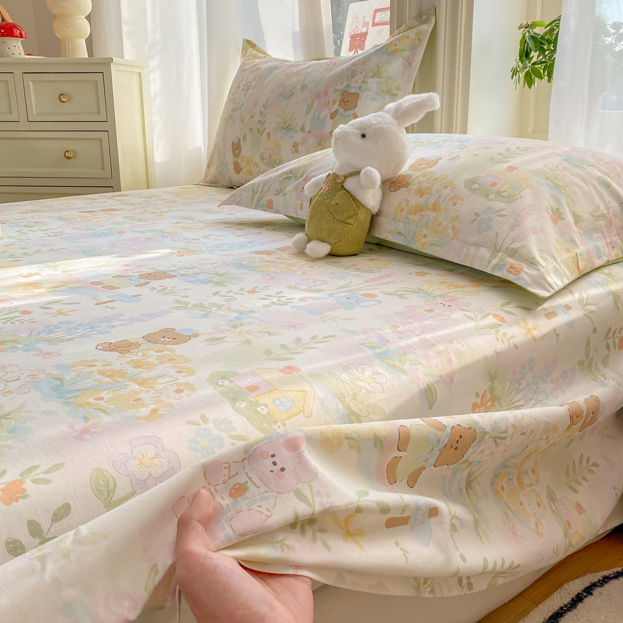 91家纺网 家纺一手货源 找家纺 （总）花梦欣 2026新款全棉印花单品系列2花卉款-单床单