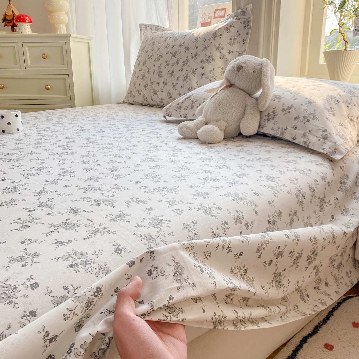 91家纺网 家纺一手货源 找家纺 （总）花梦欣 2026新款全棉印花单品系列2花卉款-单床单