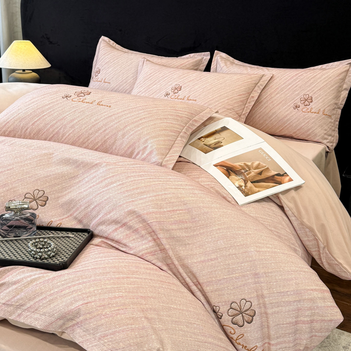 91家纺网 家纺一手货源 找家纺 （总）喜四方 2026新款100%全棉60支长绒棉数码印花四件套（控价不低于180）