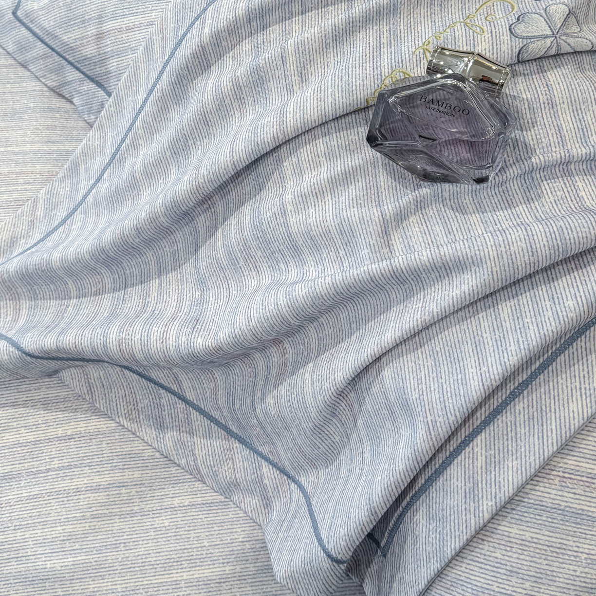 91家纺网 家纺一手货源 找家纺 喜四方 2026新款100%全棉60支长绒棉数码印花四件套（控价不低于180） 乐维空间-兰