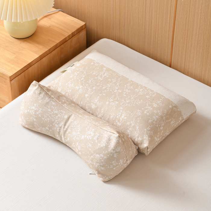 91家纺网 家纺一手货源 找家纺 （总）仁宇枕业 2026新款新品棉麻古朴组合系列荞麦枕头枕芯