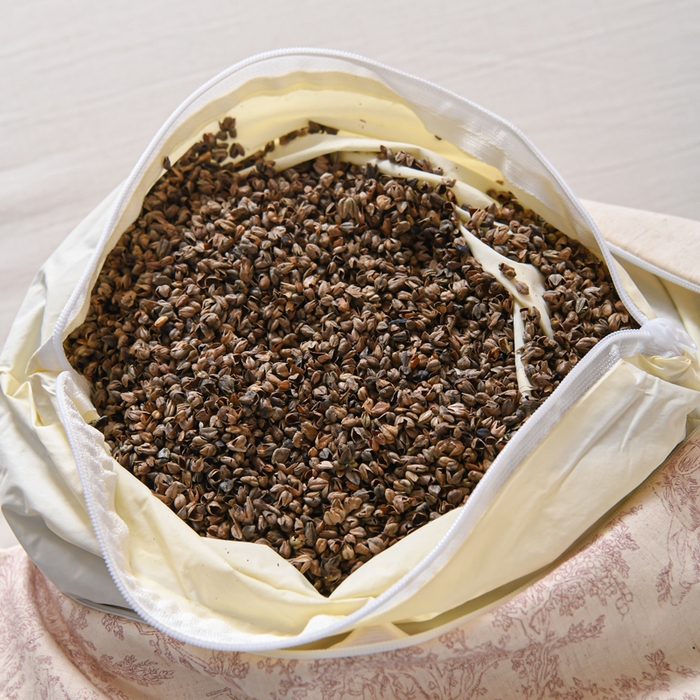 91家纺网 家纺一手货源 找家纺 仁宇枕业 2026新款新品棉麻古朴组合系列荞麦枕头枕芯 棉麻款组合系列荞麦枕-青花瓷红