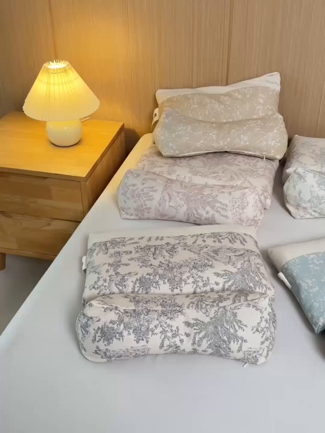 91家纺网 家纺一手货源 找家纺 （总）仁宇枕业 2026新款新品棉麻古朴组合系列荞麦枕头枕芯