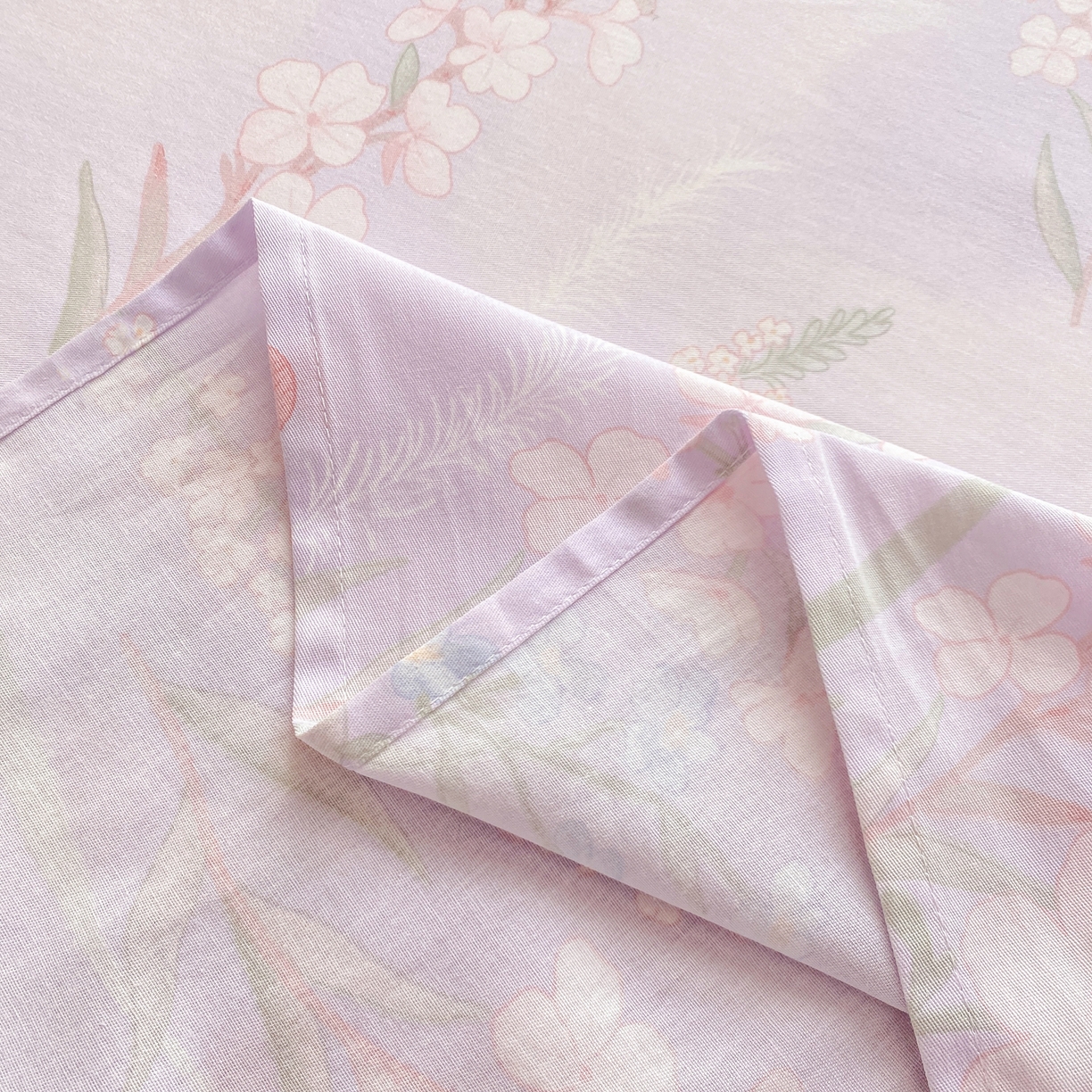 91家纺网 家纺一手货源 找家纺 花梦欣 2026新款全棉印花单品系列2花卉款-单床单 普罗旺斯