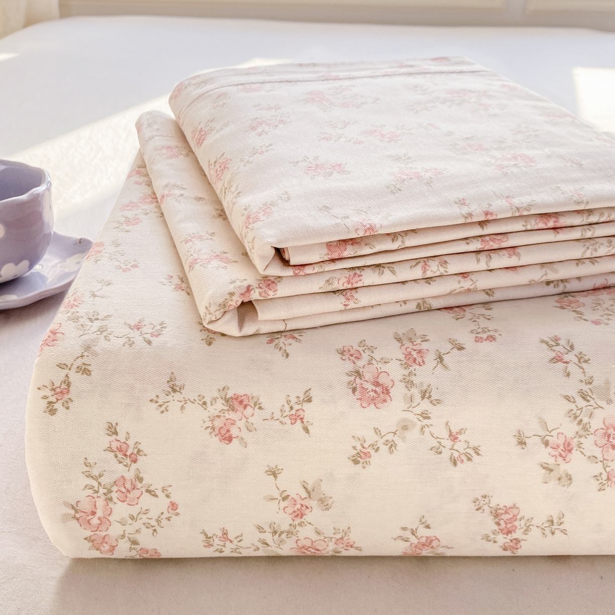 91家纺网 家纺一手货源 找家纺 花梦欣 2026新款全棉印花单品系列2花卉款-单床单 俏佳人