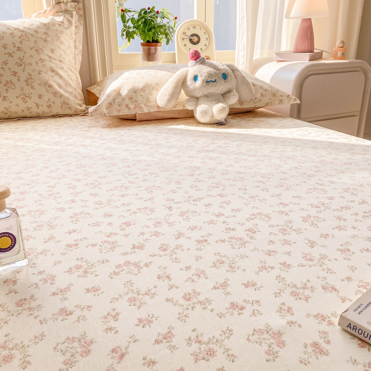 91家纺网 家纺一手货源 找家纺 花梦欣 2026新款全棉印花单品系列2花卉款-单床单 俏佳人