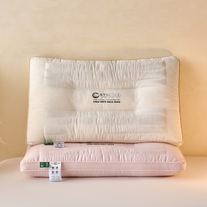 91家纺网 家纺一手货源 找家纺 （总）仁宇枕业 2026新款新品酸枣壳花草定型低枕头枕芯