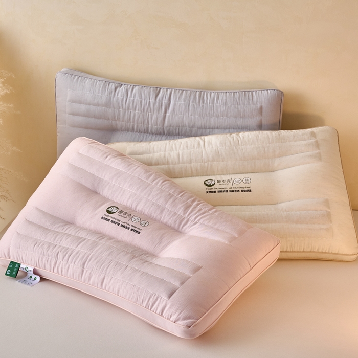 91家纺网 家纺一手货源 找家纺 仁宇枕业 2026新款新品酸枣壳花草定型低枕头枕芯 组合图