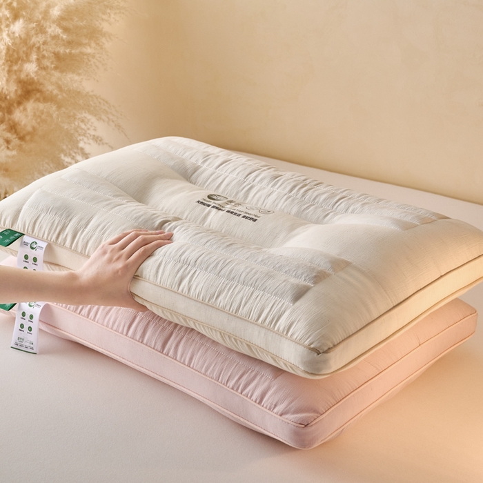 91家纺网 家纺一手货源 找家纺 仁宇枕业 2026新款新品酸枣壳花草定型低枕头枕芯 组合图