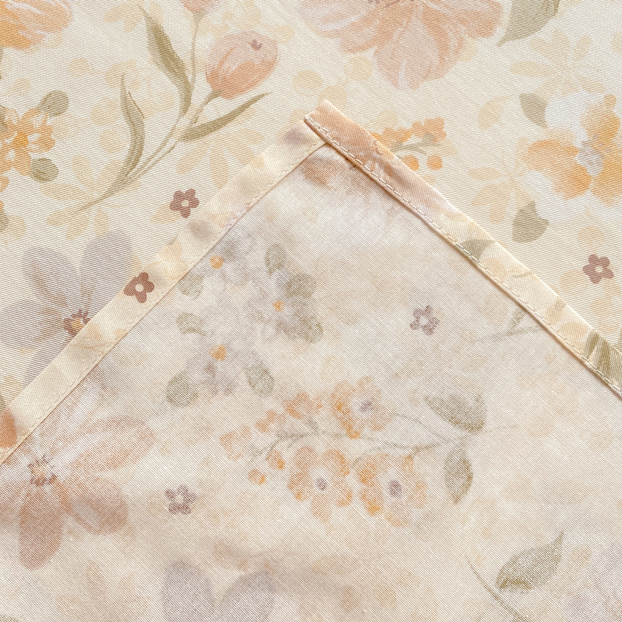 91家纺网 家纺一手货源 找家纺 花梦欣 2026新款全棉印花单品系列2花卉款-单床单 苏糖咖