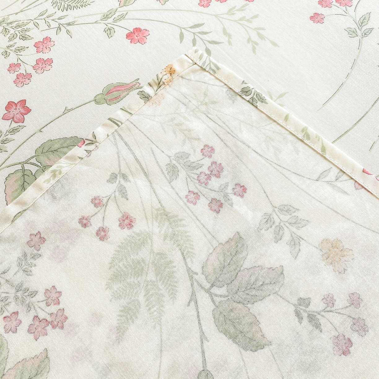 91家纺网 家纺一手货源 找家纺 花梦欣 2026新款全棉印花单品系列2花卉款-单床单 玉笛花间